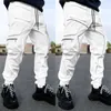 Pantalons pour hommes GODLIKEU Hommes Casual Cargo Loose Plus Size Striped Multi Pocket Sports Fitness Hip Hop Jogger Pantalon