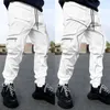 Pantalons pour hommes GODLIKEU Hommes Casual Cargo Loose Plus Size Striped Multi Pocket Sports Fitness Hip Hop Jogger Pantalon