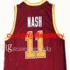 NCAA Steve Nash Santa Clara Bronchos Koleji Basketbol Jersey Mens 11 Dikişli BasketbolJerseys Gömlek