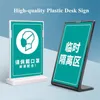 A4 Acrylic Sign Holder Plastic Table Meny Pappershållare Display Stand Ad Photo Picture Flyer Document Frame