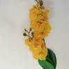 Fiori decorativi Ghirlande Farfalla artificiale Orchidea Decorazioni per la casa di lusso Giardino Festa di nozze Decorazione natalizia 2 Rami 12 Falso