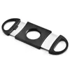 Plastic Stainless Steel Double Blades Cigar Cutter Knife Scissors Cigars Accessories StainlessSteel Cigar tools