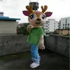 High quality Deer Mascot Costume Halloween Christmas Fancy Party Cartoon Character Outfit Suit Adult Women Men Dress Carnival Unisex Adults