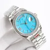 Bayanlar Watch Women Watches 36mm Otomatik Mekanik İş Wistwatch Paslanmaz Çelik Monte De Luxe Çift Calenda Wistwatches