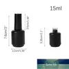 5 pcs 15ml de esmalte vazio garrafas de vidro com tampa de escova macia para amostras de amostras de amostras de arte para unhas