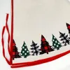 Nuova sublimazione albero di Natale gonne decorazioni spazi vuoti pressa a caldo stampa fai da te ornamento di alberi di lino natalizio rosso