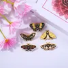 Mignon papillon émail broche broche métal Badge Animal mode bijoux cadeaux femmes chapeaux de fête revers vêtements sac à dos accessoires en gros