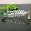 Wholesale Hot Glass Hookah Accessories 8 Spiral Dragon Burning Pot