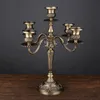 Bronze Candelabra Metal 5arms3 arms Candle Holders Wedding Decoration sticks Event Stand Table Centerpiece 220809