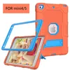 قضية ثقيلة لصالح iPad Mini 4/5 7.9 "Mini 4th/5th Generation Hybrid Hybrid Armor Shockproof Kickstand Cover (B3)