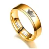 Lovers Gift Ring 6mm Bredd Anti Allergi Rostfritt stål Drottning och King Rings