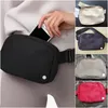 Ll Femmes Hommes Sacs Sports de plein air Running Waistpacks Voyage Téléphone Porte-monnaie Designer Casual Taille Ceinture Pack Sac Étanche Réglable