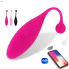 Sex toy Nxy Vibratori Mutandine Controllo controllato da app Uova vibranti Palline indossabili g Spot Clitoride Massaggiatore Giocattolo per adulti per donne 220418 PV4E