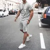 Summer Men Sets T-shirt z krótkim rękawem Drukuj K dressit Casual Oversited Tops and Shorts Oddychający odzież sportowa 220622