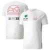 T-shirt de pilote d'équipe officiel F1 du même style, nouvelle combinaison de course à manches courtes, haut décontracté à séchage rapide, personnalisable, 2023