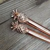 Promocyjny prezent Rose Golden Pineapple Ballpoint Pen metal gładkie pióro pisania z niestandardowym logo