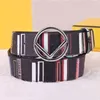 Genuine Leather Belt For Men Width 3.8cm Fashion Designer Belts Mens Gold Buckle Full Letter Waistband Cintura Ceintures Women F Belt