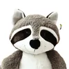 28 cm raccoon plush toy anime film and television peripheral bear doll pillow big tail animal children doll gift wholesale