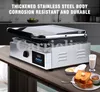 Commerciële elektrische drukplaatsteak contact grill digitale verdikte anti -aanbak sandwich gebraden steaks persmachine 2200W