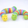 Rainbow Snail Slug Caterpillar Toy Which Can Release Mental Pressure Children Educational Relief Toys F0420