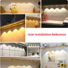 20 30 40 60 cm Article induction lamp LED Night Lamp Hill ripple with wine cabinet closet Automatic sensing lampbelt