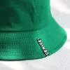 2018 green Bucket Hat Fisherman Hats Men Women Outer Summer Street Hip Hop Dancer Cotton Panama City Hat290c2709440