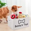 Personalized Toy Basket Free Print Pet Box Custom s Cat Storage Baskets For s Toys Clothes Shoes Dog Supplies 220622