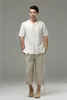 Vêtements ethniques Chinois Hommes Solide Coton Lin 3/4 Pantalon Plus Taille XL Pantalon Été Casual Lâche Japonais Harajuku Kimono PantEthnic Ethni