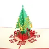 Ekologiczne świąteczne karty z życzeniami 3D ręcznie robioną pop-up kartę podarunkową świąteczną imprezę