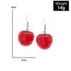 Fashion Simulated Vegetable Drop Earring for Women Girls Funny Carrot Tomato Dangle Earrings Female Party Jewelry Gifts