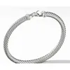 Jewelry Twisted Wire Bracelet Charm Gold Sliver Round Head Bracelets Women Fashion Versatile Platinum Plated Hemp Trend