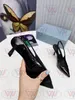 Fashion Milan Sandals Brush leather slingback pumps High Heels Summer Casual women's lady shoes loafer Genuine Patent slippers Designer luxury SIZE 35-42