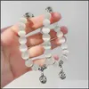 Link Chain Bracelets Jewelry Xiaoboacc Women Opal Bracelet Korean Fashion Crystal Hand 2021 Trend Drop Delivery 2 Dhwfn