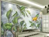 HD 3D Tapety Mural Sypialnia Ręcznie malowany las Forest Flower Dekoracyjne malowanie salonu Zdjęcie na ścianach naklejki