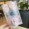 3st Baby Hair Accessories Stretchy Nylon Bow Girl pannband Söt barn Princess Hair Band Infant Bowknot Headwear 470 E37098661