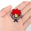 Meme Sideshow Bob Email Pins Double Dagger TV Show Cartoon Character Nternet Broche Cute Email Pins For Friends Fans GC1469