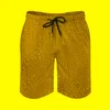 Herrshorts faux metallbräda rose guld glitter metall tryck strand dragkammare roliga tullar badstammar stora sizemen's