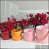 Gift Wrap Event Party Supplies Festive Home Garden High Quality Flower Bucket Gift Box Portable Bouque Dhow0