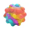 7 estilos exclusivos Pop 3d juguetes inquietos juego de bola anti estrés Kawaii Figet Kids Kid Gift 220708