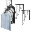 Hooks Rails PC Clothers Display Rack Robe 5 Ring Hounder Mount Wall Hool Show Show for Mall HomeHooks