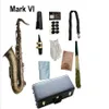 Real Pictures MARK VI Tenor Saxophone Bb Tune Antique Copper Woodwind Instrument With Case Golves Mouthpiece246O