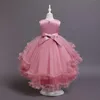 Robe de filles mignonnes élégant princesse pour enfants robe de fête robe de mariée