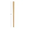 Gold Stainless Steel Chopstick Wed Chopstick Square012341205269
