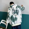 Prowow Tie-Dye Hooded Men's Casual Hong Kong Style Autumn Tops Hip-Hop Loose Trend Wild Couples Hooded tröja 220816