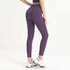 Legging Dames Designer luxe joggingbroek Yogabroek Fitness Oefenmat Mat Naakt Zijzak Perzik Hip Panty Sheer Joggers Sexy zwarte joggers hardlopen