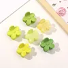 Pinces à cheveux série verte, pinces à cheveux en acrylique mat, épingles à cheveux antidérapantes, Barrettes BB, Clip latéral coréen, accessoires pour cheveux pour filles