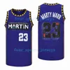 Movie Basketball Jerseys 23 MARTY MAR Men Size S-XXL