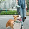 Obroże dla psów smycze 5M PET smyczy LED światło Automatyczne przedłużenie nylonowa torba do spacerów wielofunkcyjna kupa pudełka