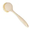 Commandes longue poignée Pot brosse cuisine casserole plat bol lavage outils de nettoyage Portable paille de blé ménage propre B