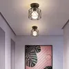 Lampes suspendues Led Vintage Cage Lumières Éclairage Intérieur Rétro Luminaire Pour Salon Décor Cuisine LampPendant